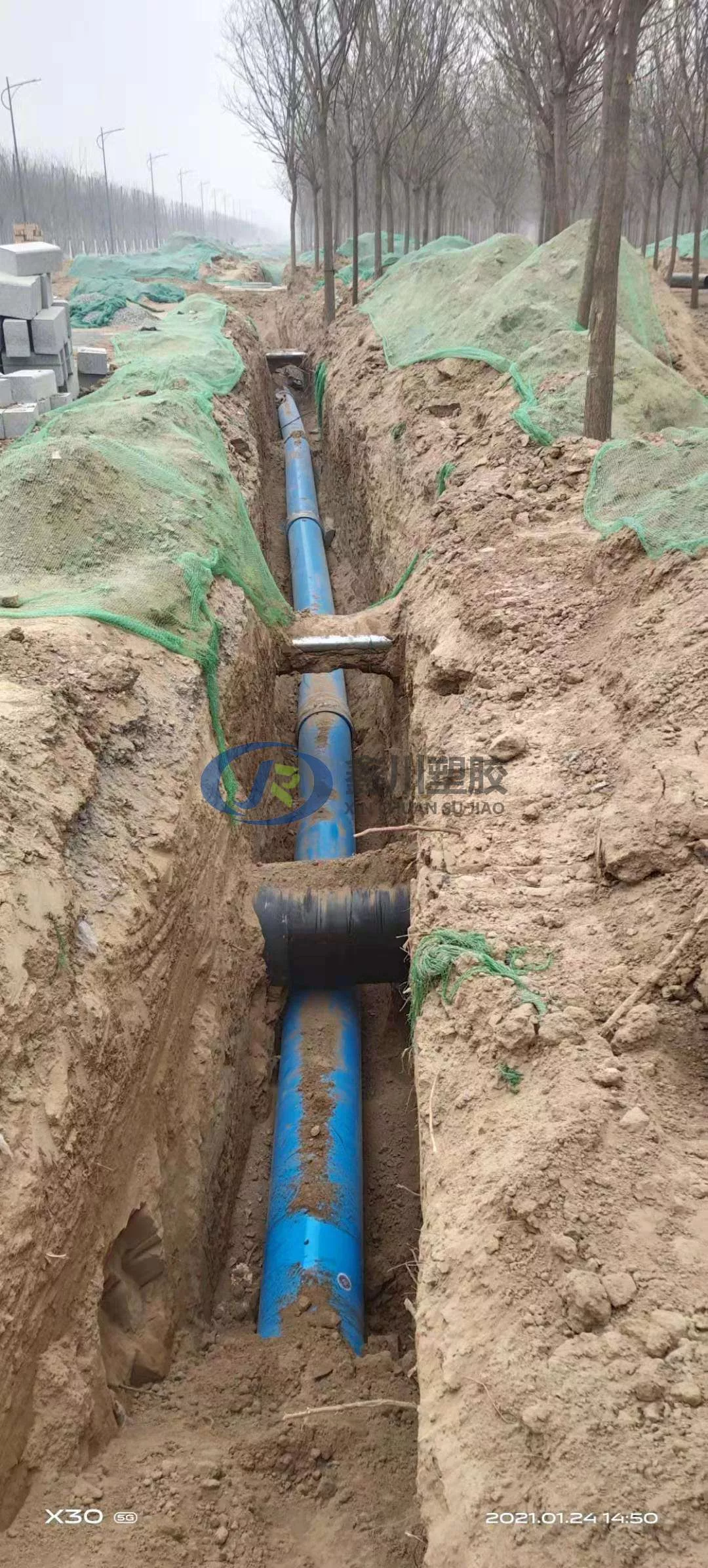 PVC-UH给水管施工案例